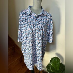 Golf Pro Tour Collared Shirt Floral